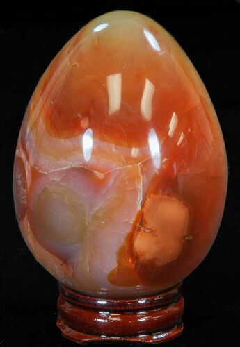 Colorful Carnelian Agate Egg #41192
